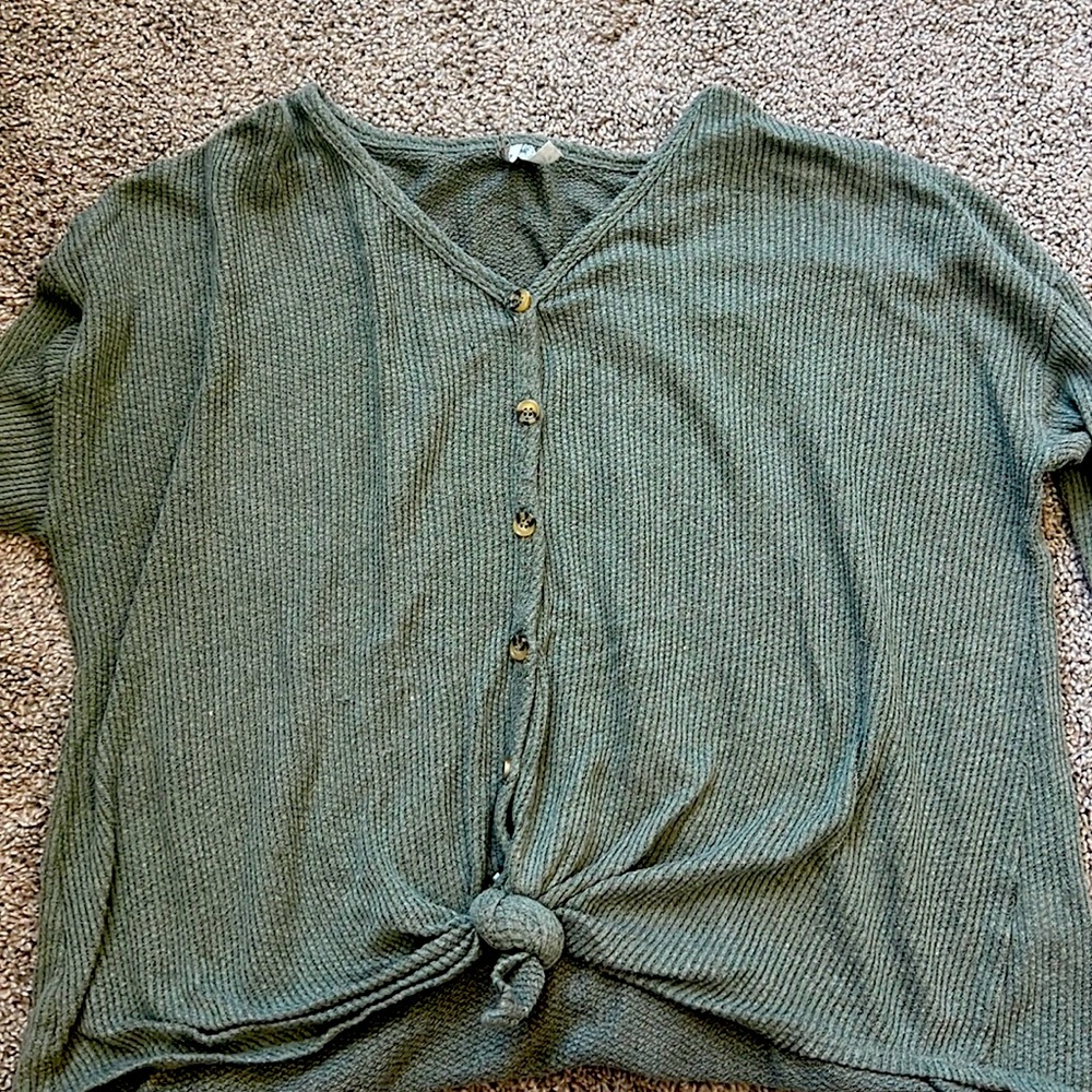 Comfy Fall Green Sweater